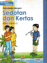 Image of Percobaan dengan sedotan dan kertas